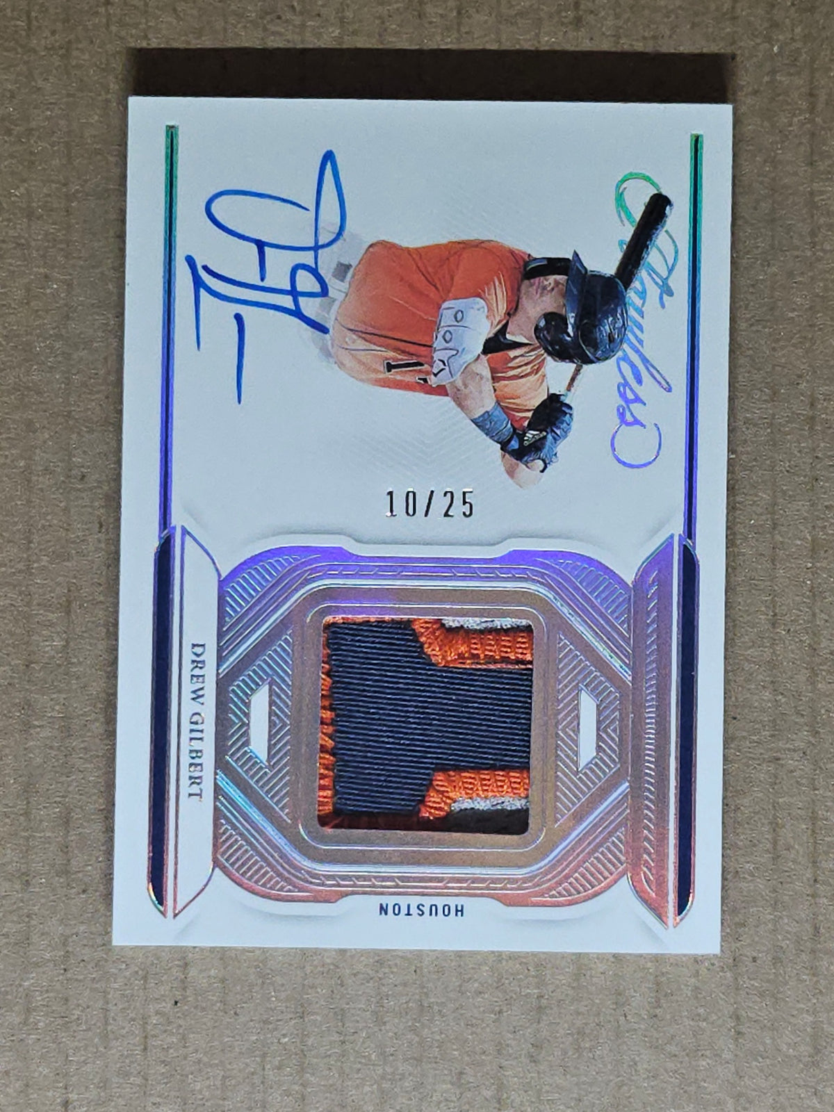 2023 Panini Flawless #FSM-DG Drew Gilbert Flawless Signature Materials #/25