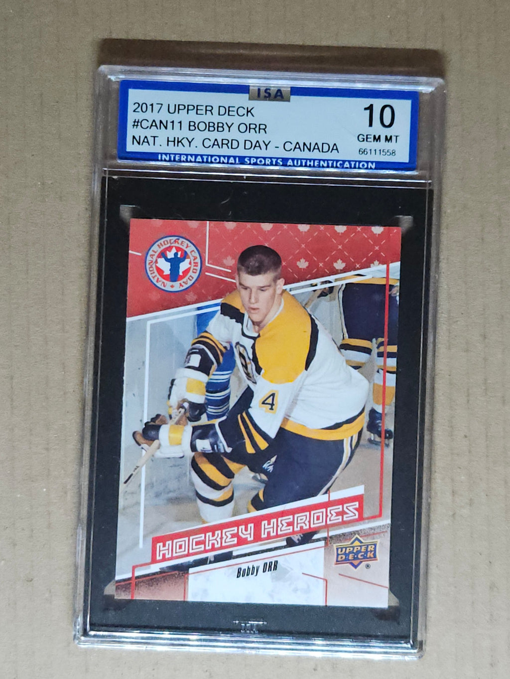 2017 Upper Deck National Hockey Card Day Canada #CAN11 Bobby Orr ISA 10
