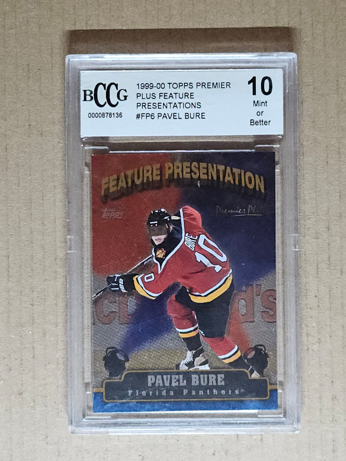 1999-00 Topps Premier Plus #FP6 Pavel Bure Feature Presentations BCCG 10