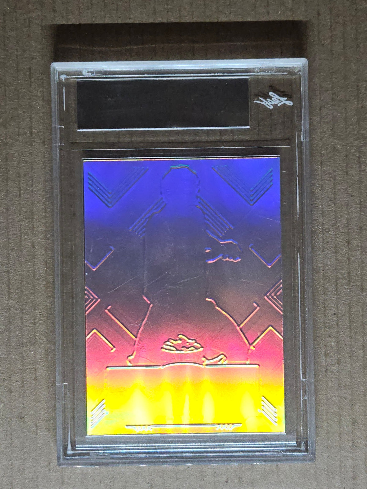 2022 Leaf Metal #BA-LF1 Luis Figo Pre-Production Proof - Prismatic Gold #/1