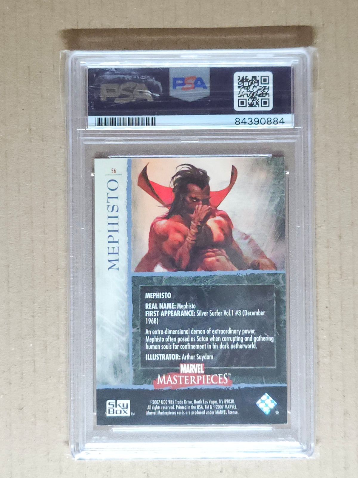 2007 SkyBox Marvel Masterpieces #56 Mephisto Auto